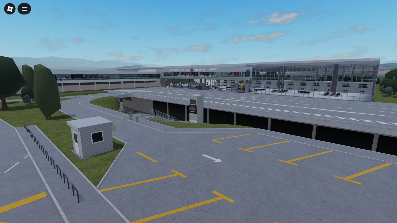Roblox airport parking area