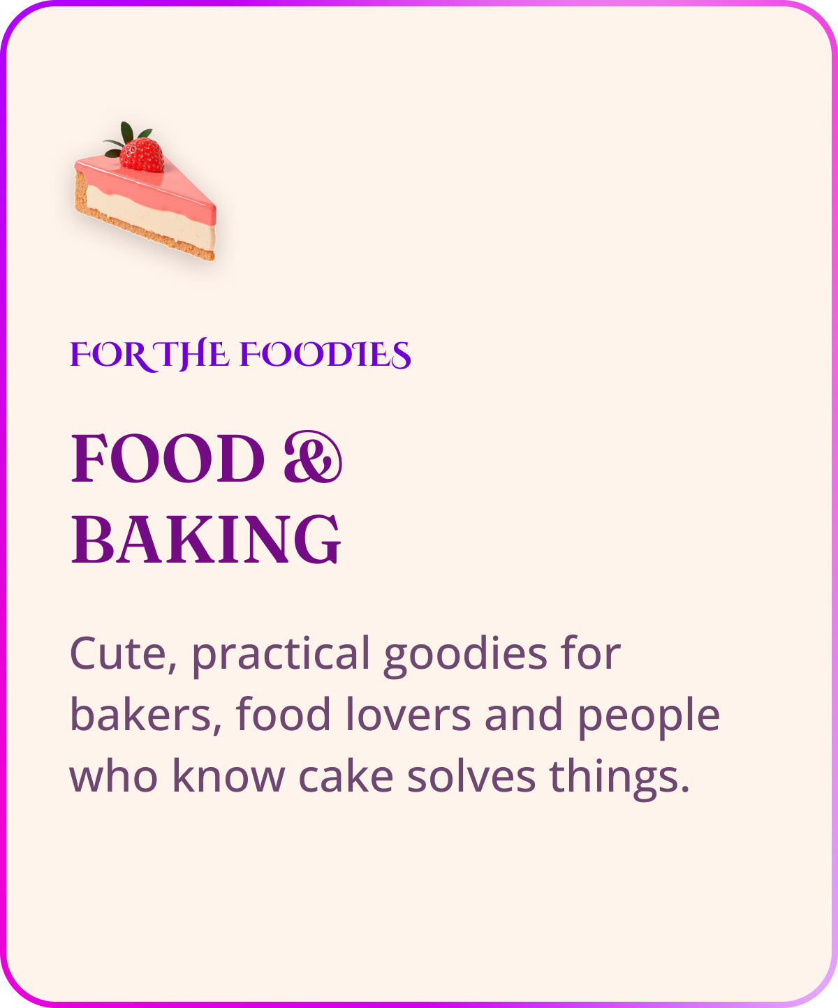 Food & Baking