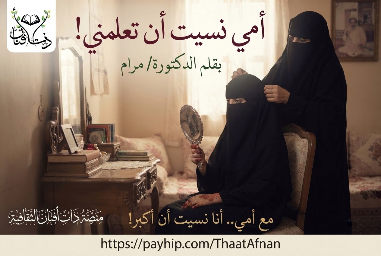 مقال: أمي نسيت أن تعلمني!/ لقلم الدكتورة: مرام، من السودان