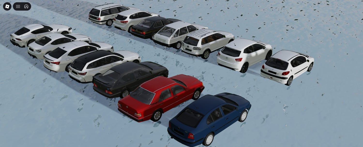 Roblox realistic sedan and hatchback models
