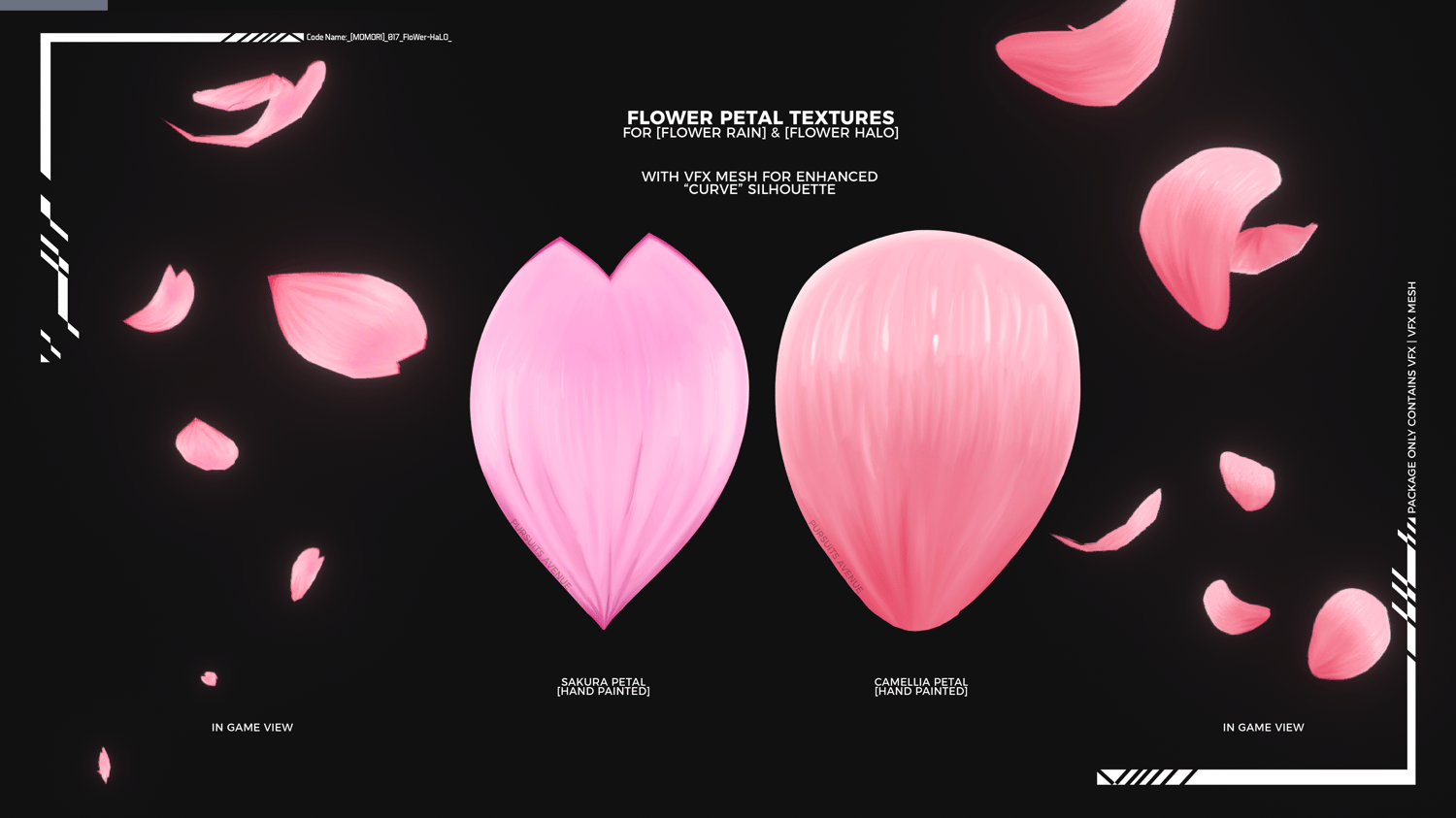 hand painted, vf mesh, vfx, flower particles,