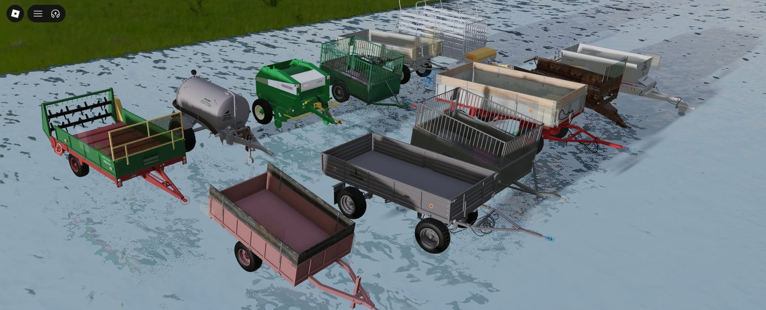 Roblox detailed farming trailer models
