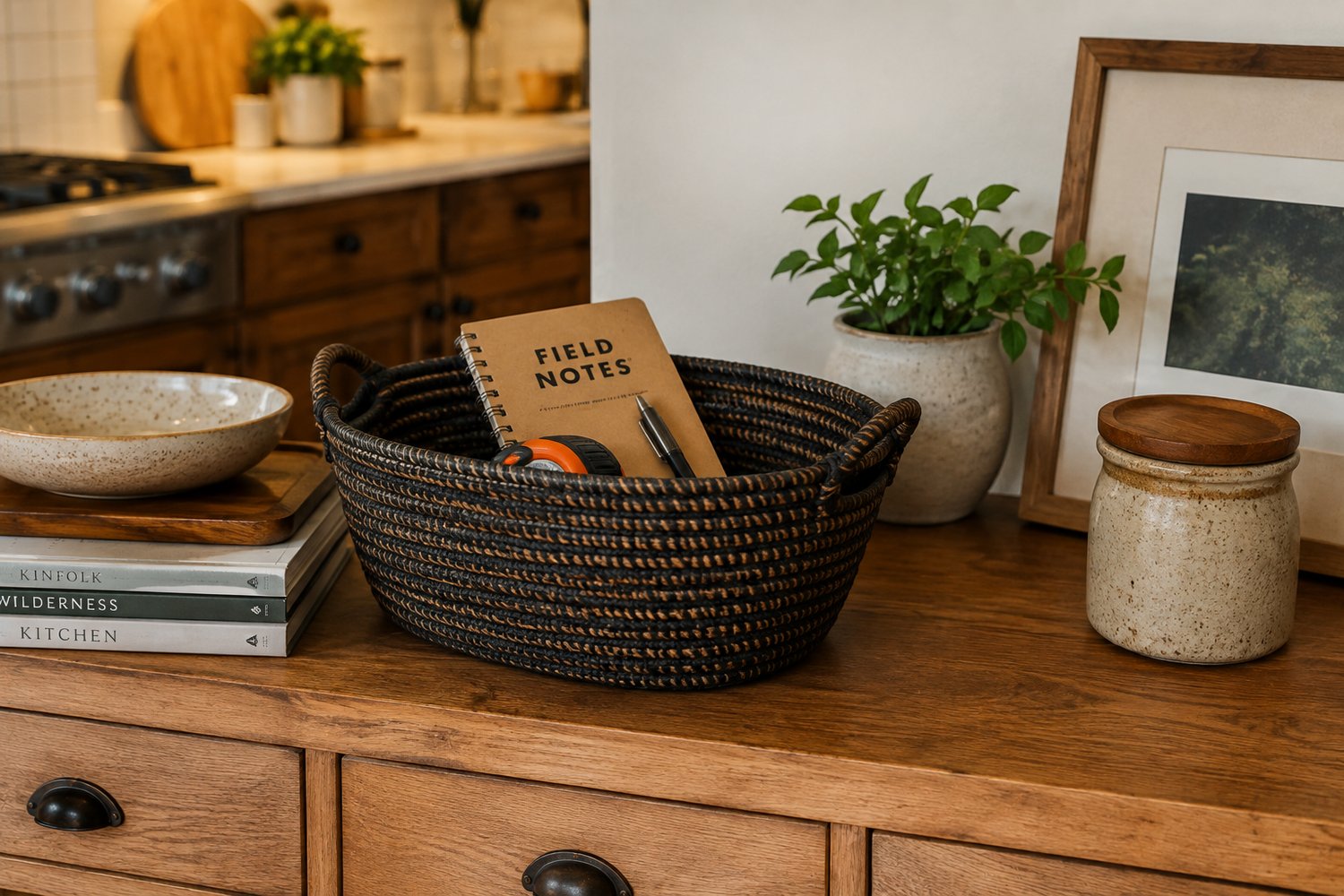 adhd-doom-basket-kitchen-counter.jpg Green Calm Vibes o_1k0i945jsobif5ns9cful5t1a Why Traditional Organizing Advice Failed My ADHD Brain (And What Finally Worked)