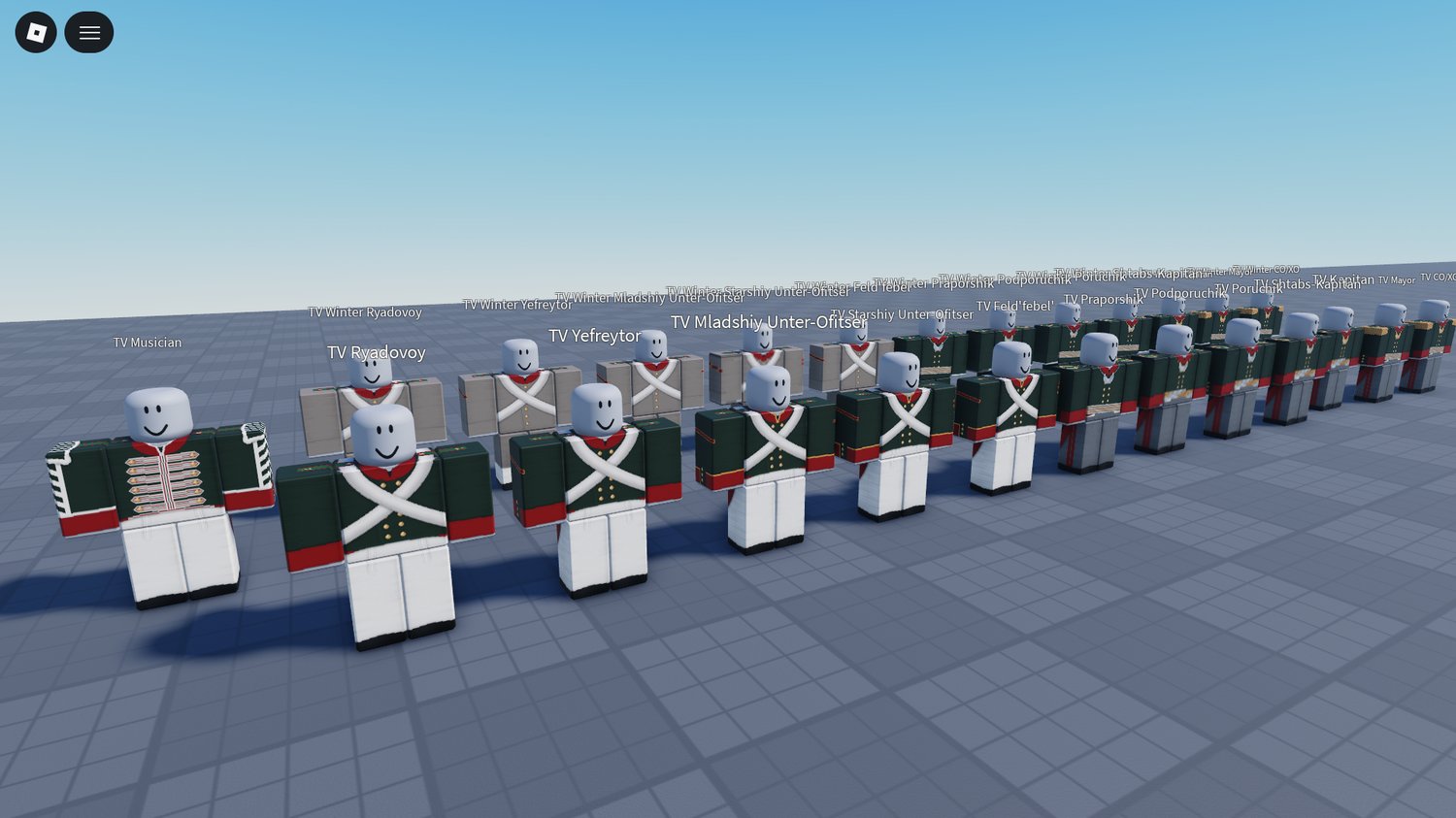 Roblox Russian military uniforms pack