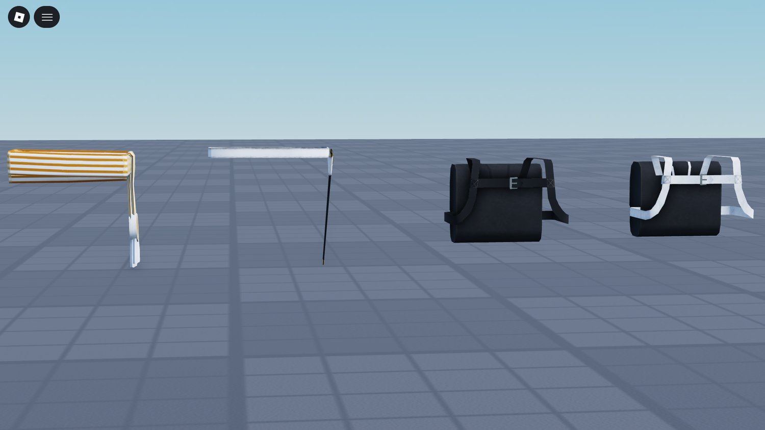 Roblox Russian military backpacks and belts