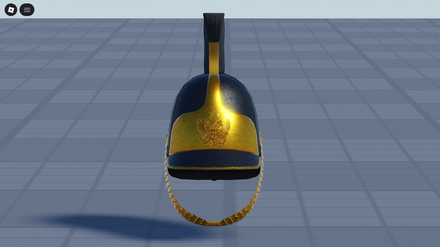 Roblox detailed Russian cuirassier headgear