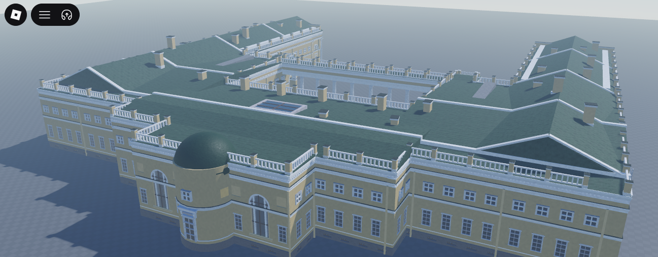 Roblox Alexander Palace courtyard exterior