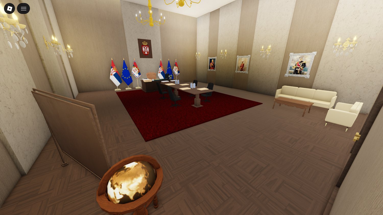 Roblox detailed presidential office interior