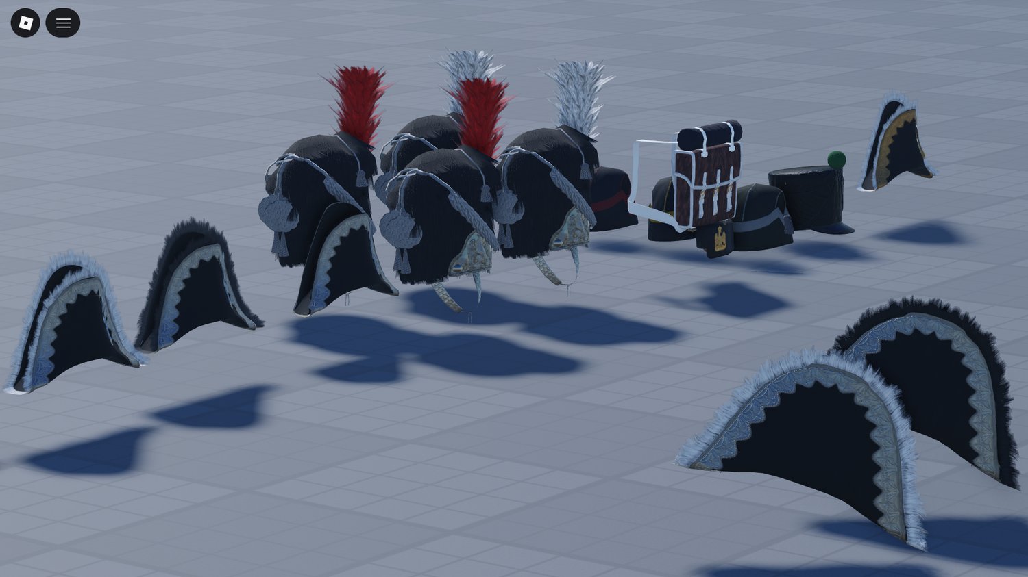 Napoleonic Italian military hats Roblox collection