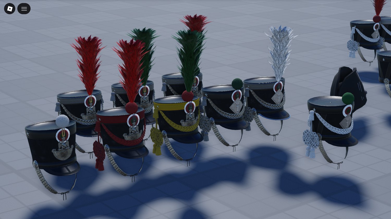 Detailed Napoleonic Italian Guard headgear Roblox
