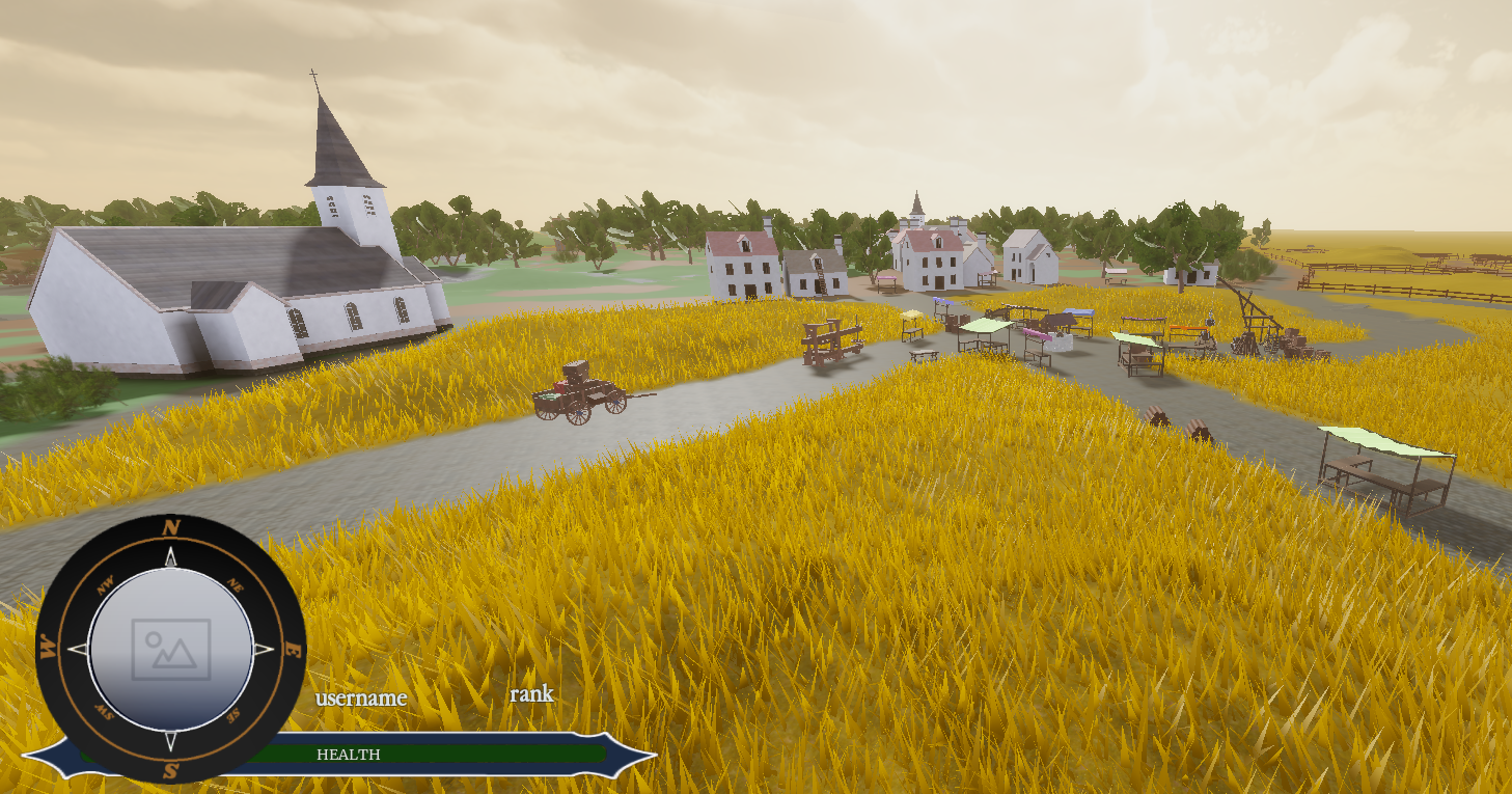 Agricultural fields and rural terrain s