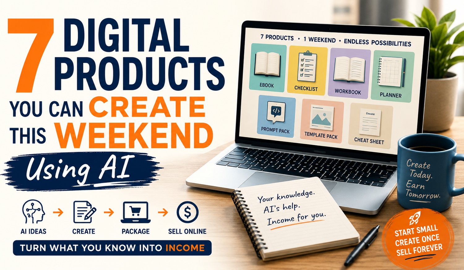 7 digital products you can create this weekend