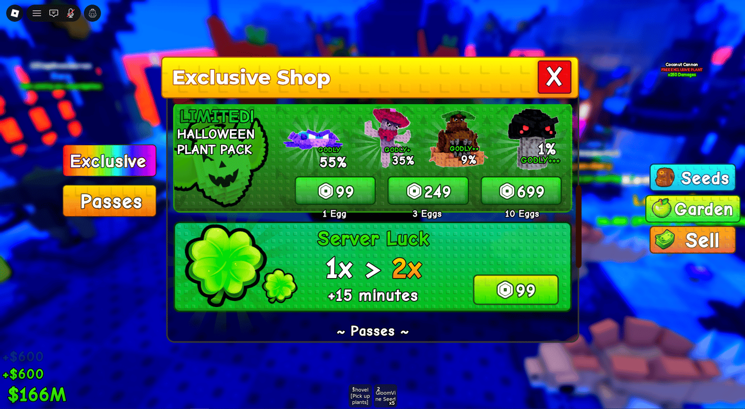 Roblox plant upgrade and collection progression