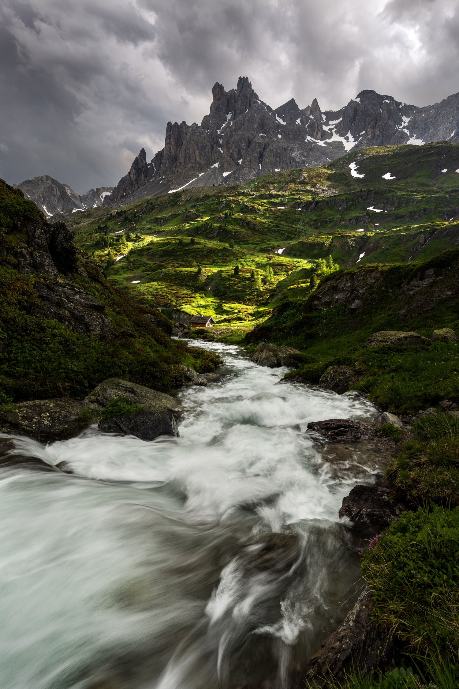 France Landscape Photography Val Claree Vallée de la moody mountains 1 long exposure river stream dappled light