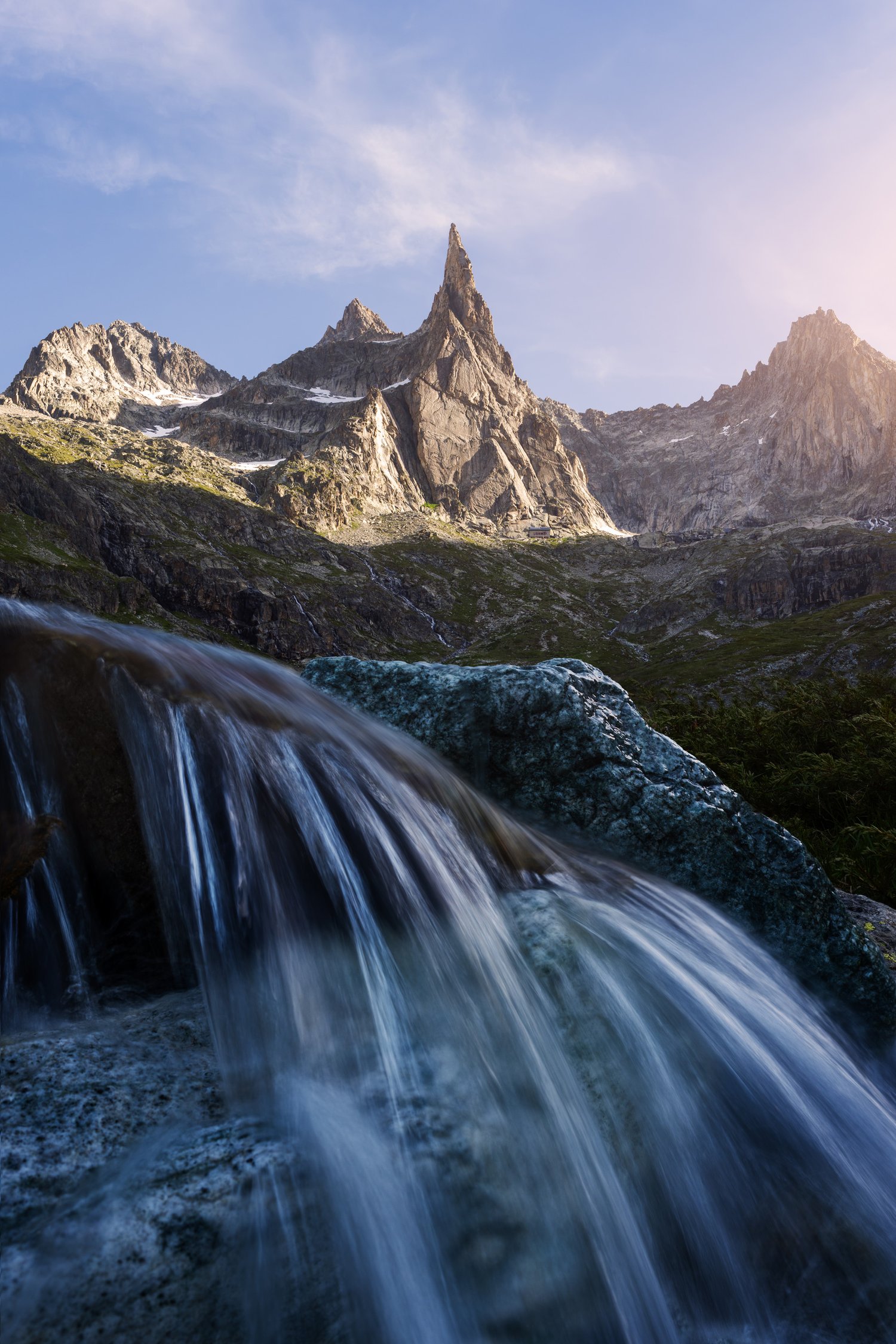 France Landscape Photography Dibona Aiguille French Alps spire mountain epic dramatic 7 waterfall long exposure FS timeblend_1