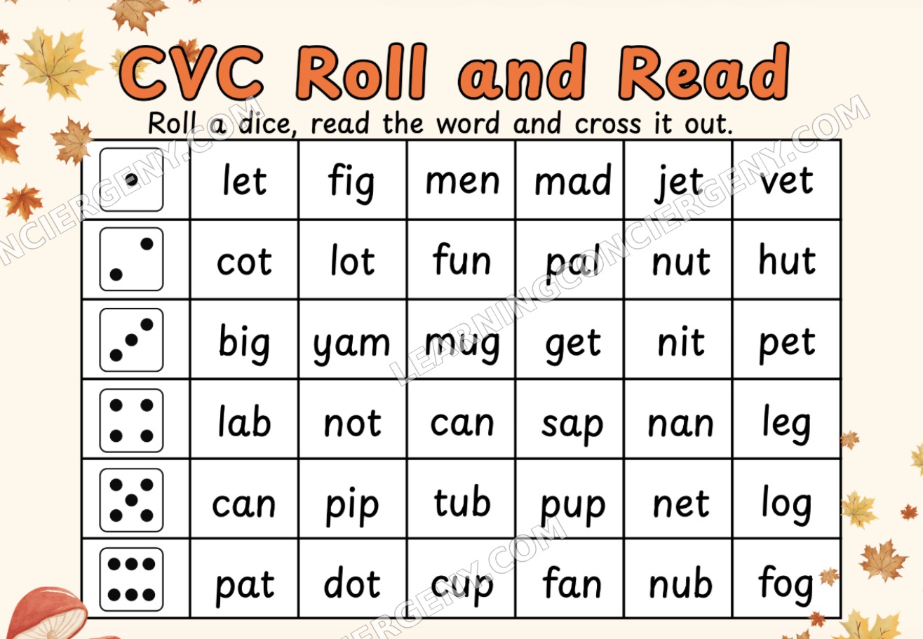 CVC Roll and Read