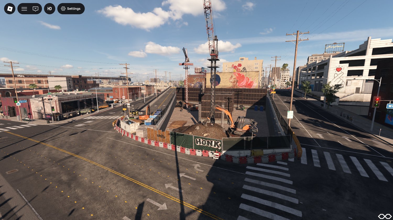 Detailed residential and commercial buildings Roblox