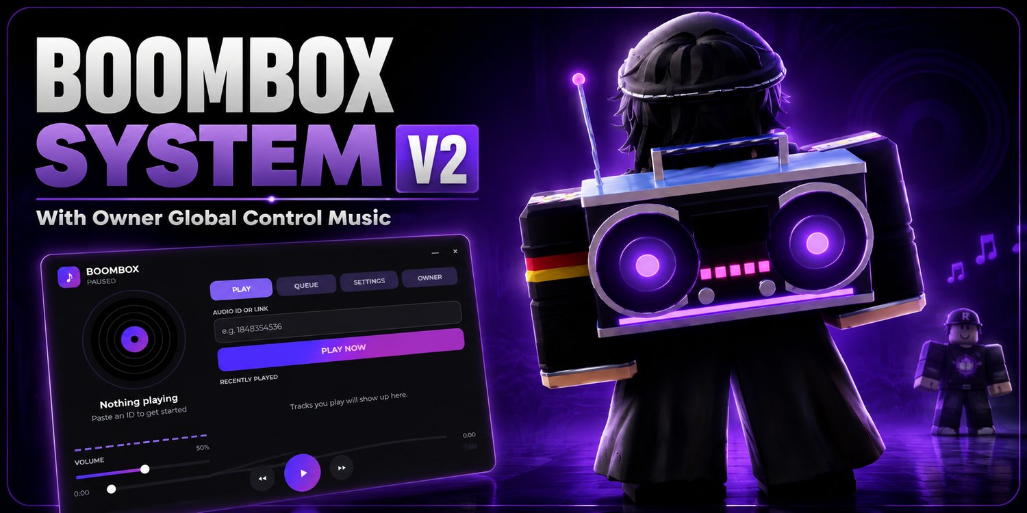 Roblox Boombox System V2 music system