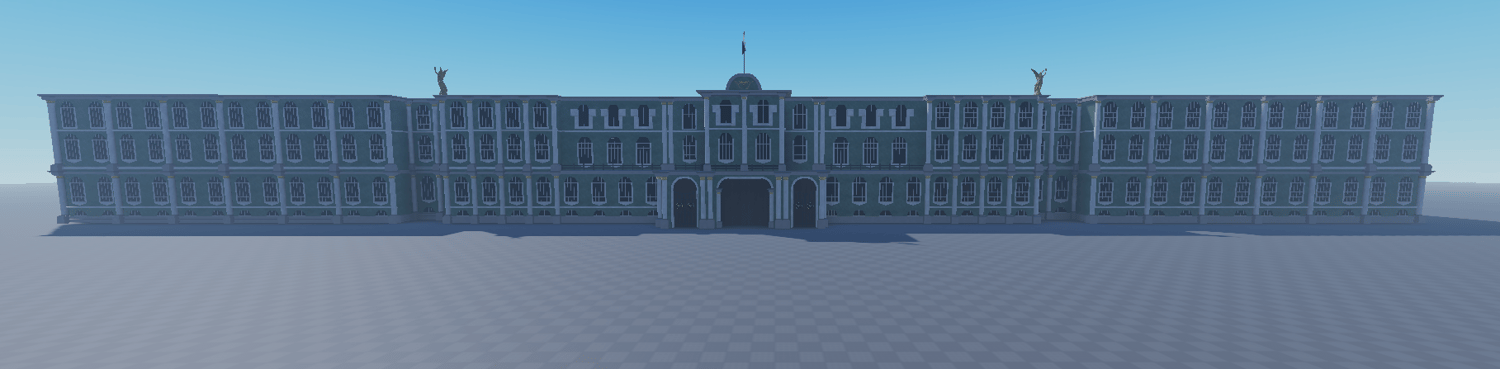 Catherine Palace inspired Roblox building