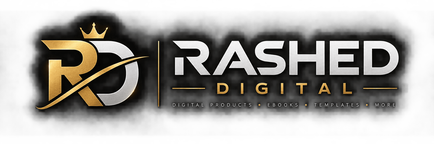 Rashed Digital logo - digital products and financial education