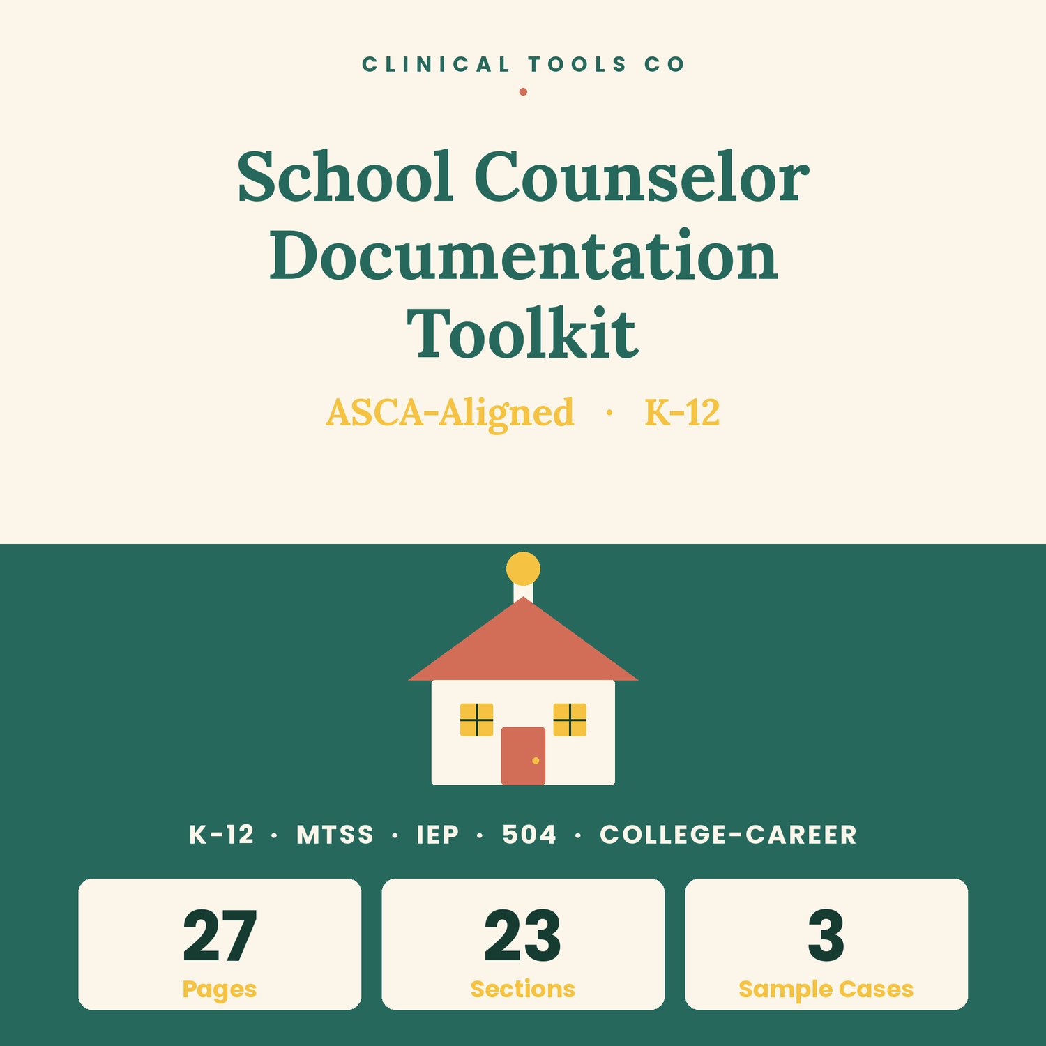 Cover of School Counselor Documentation Toolkit, ASCA Aligned K-12