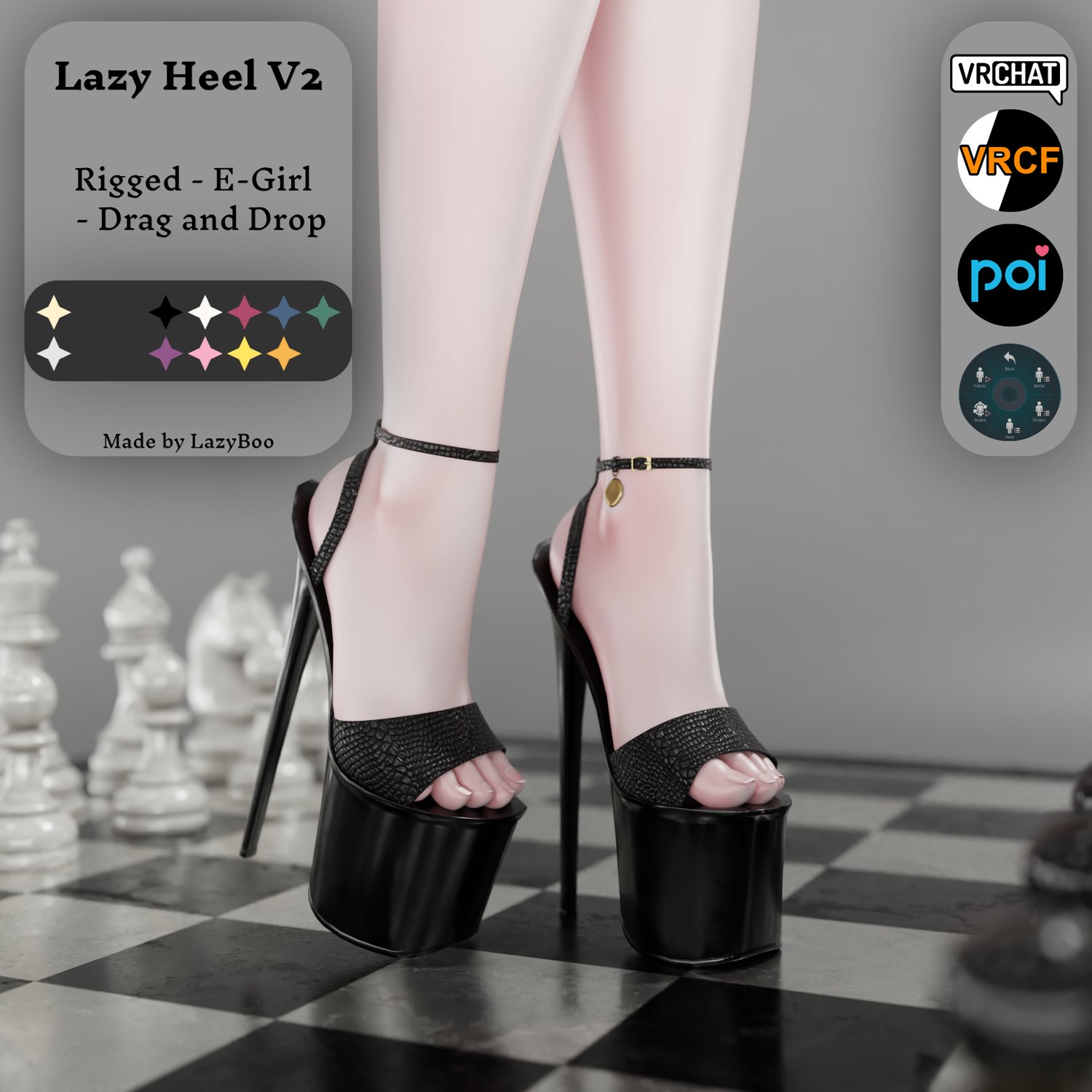LazyHeel — E-girl Base Heels V2 Remastered) PC ONLY