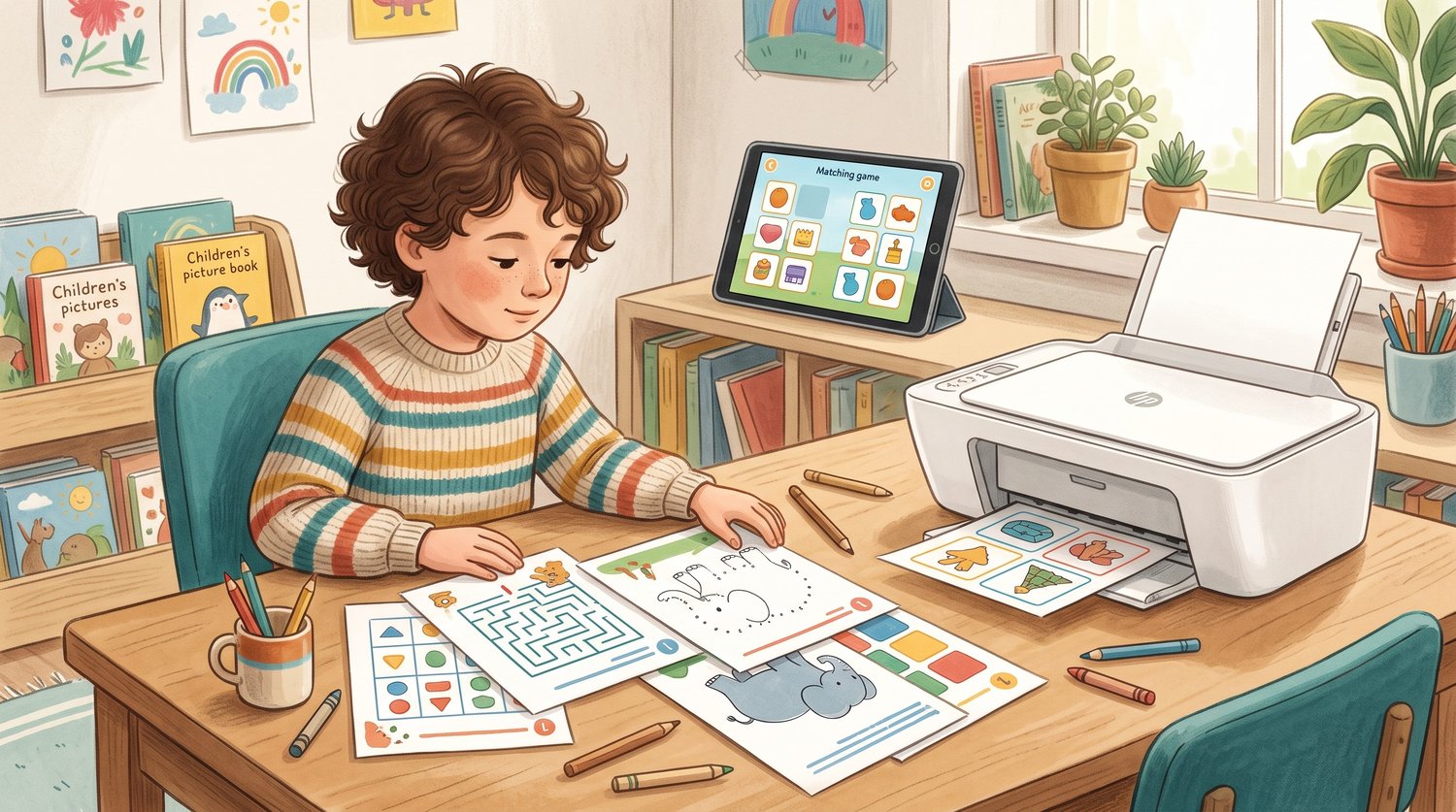 Why Printable Activity Books Are Great for Kids