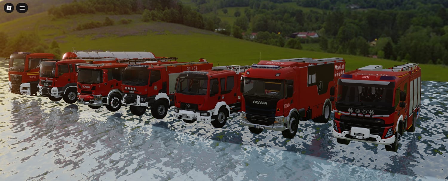Roblox emergency fire truck pack with multiple configurations