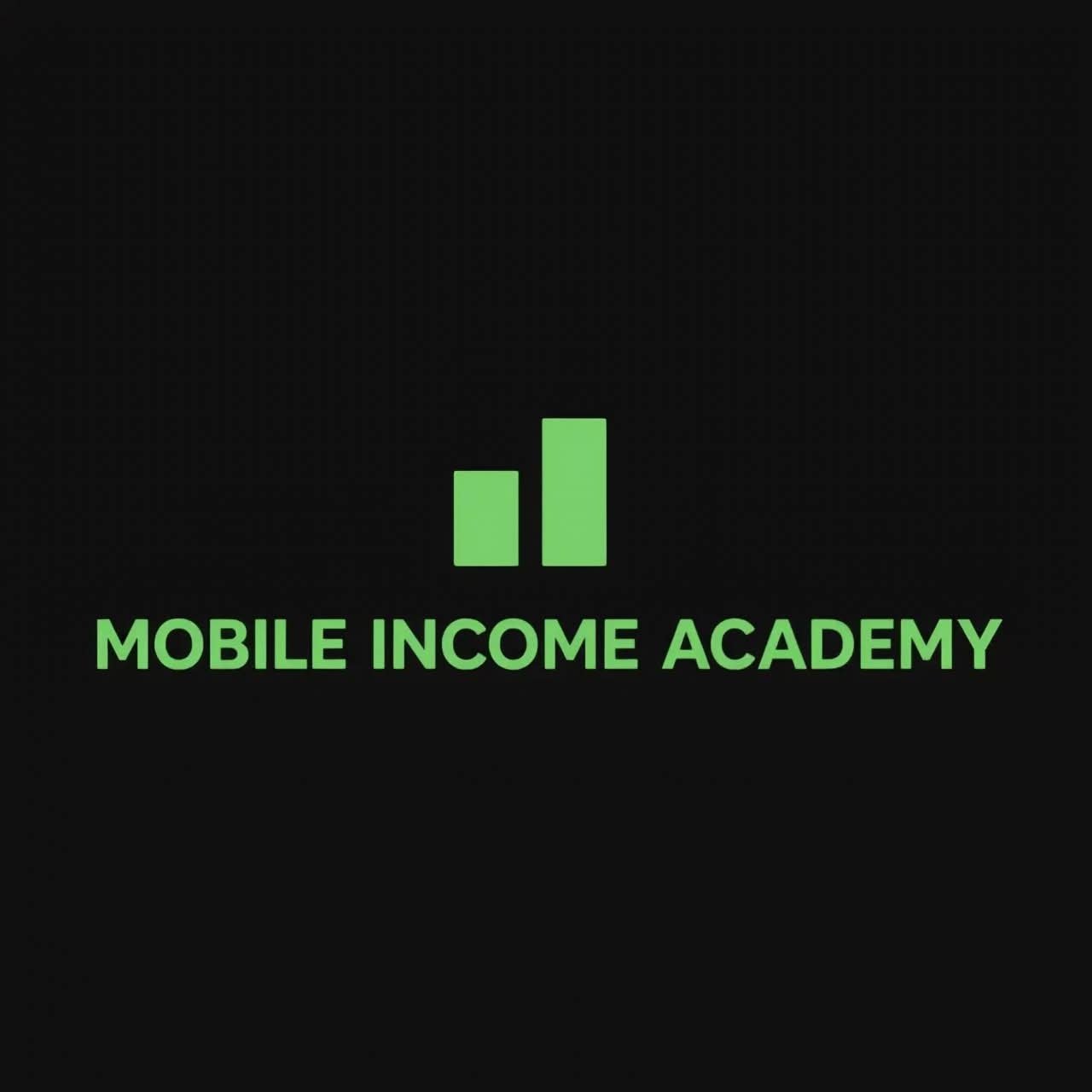 MOBILE INCOME ACADEMY logo - Professional branding for online income guide and digital products