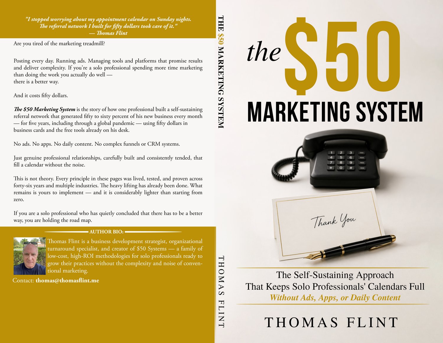 The $50 Marketing System Front and Back Covers