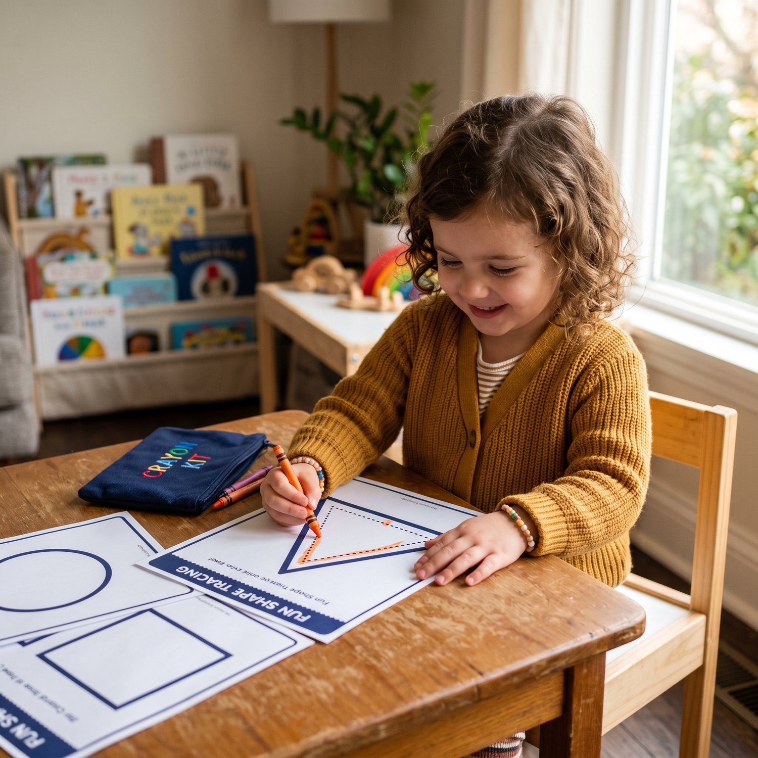 Shape learning bundle for kids printable activities