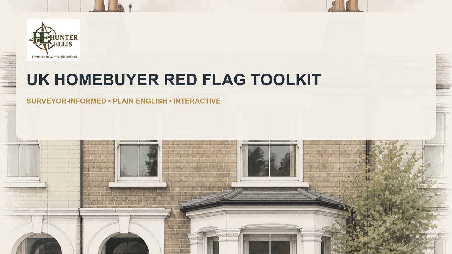 UK Homebuyer Pre-Survey Viewing Checklist Hunter Ellis digital tool