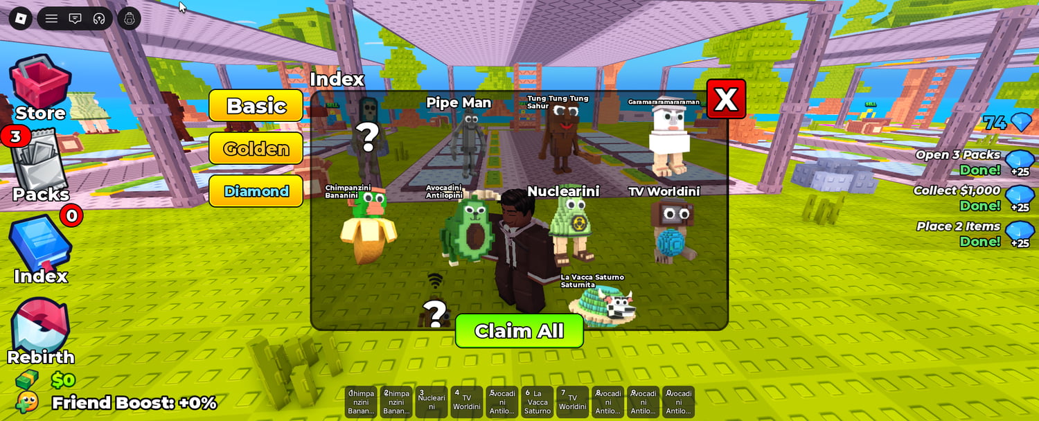 Roblox card pack opening simulator with multiple rarities