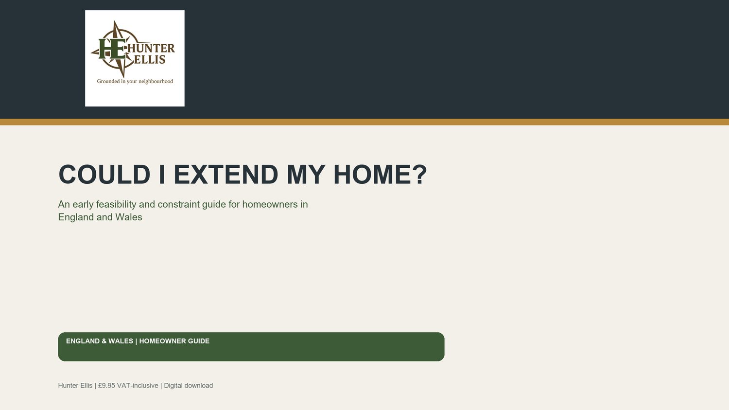 Could I Extend My Home? Hunter Ellis digital tool