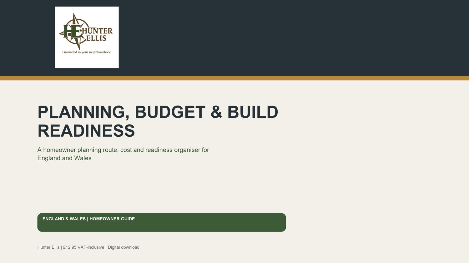 Planning, Budget & Build Readiness Planner Hunter Ellis digital tool