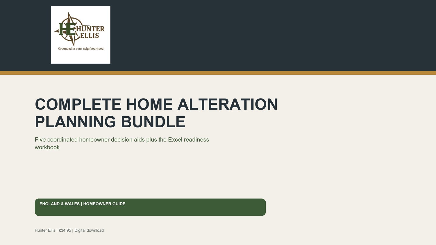 Complete Home Alteration Planning Bundle Hunter Ellis digital tool