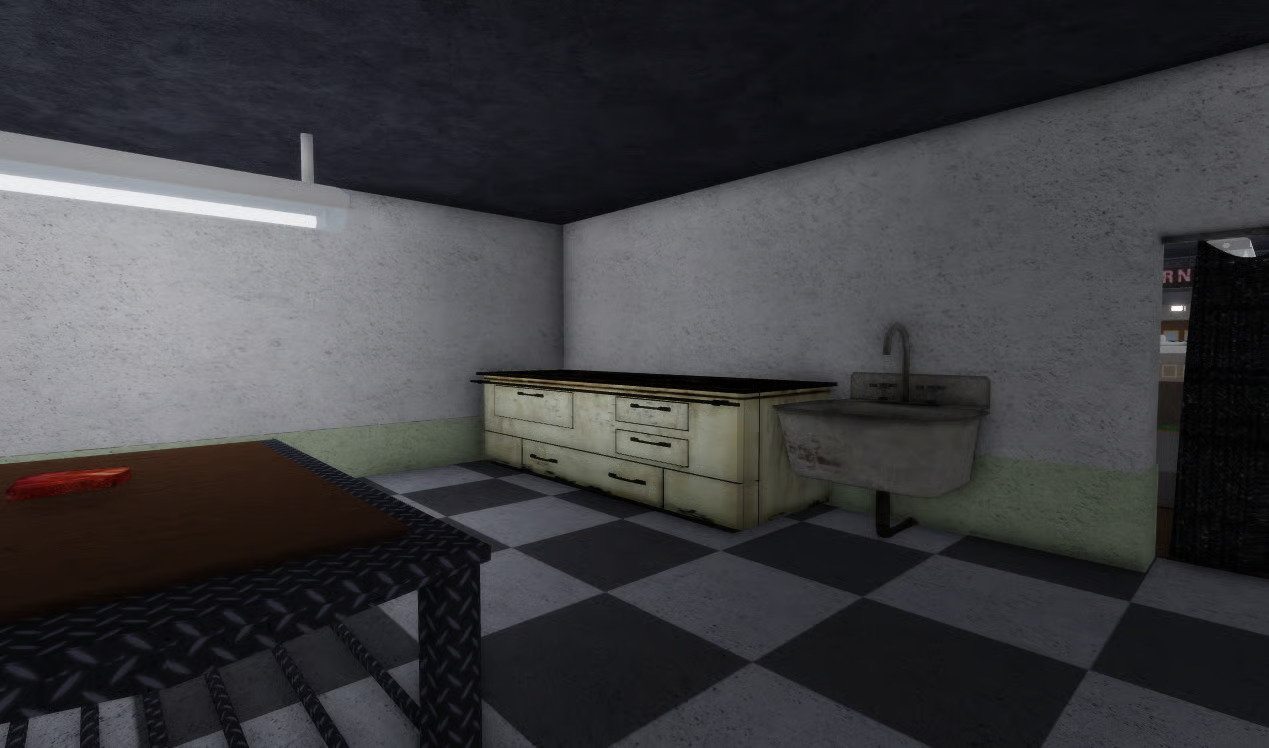 Italian butcher shop dining room in Roblox