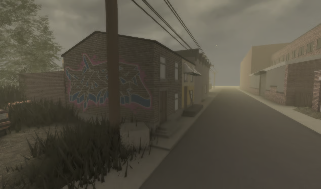 Roblox garage interior with gambling table and bed