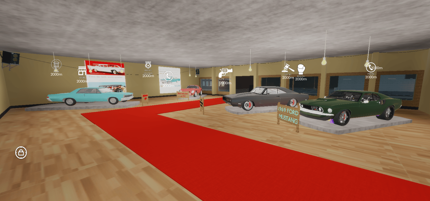 Roblox roleplay map with vehicles and scripted systems
