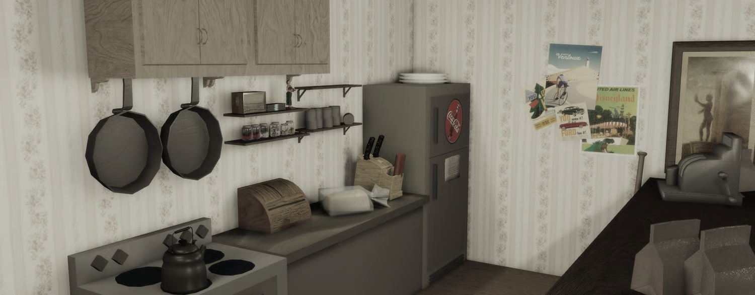 Italian social club environment with winter snowing system