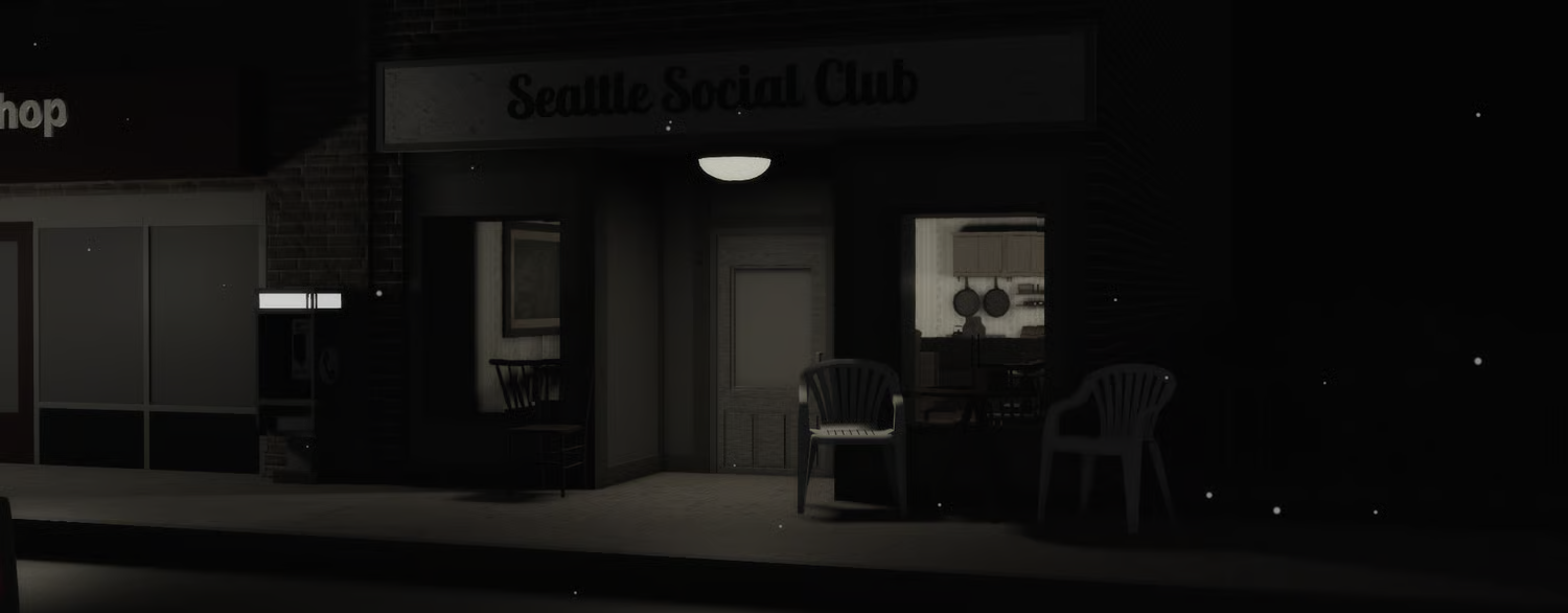 Italian social club chess and recreational area