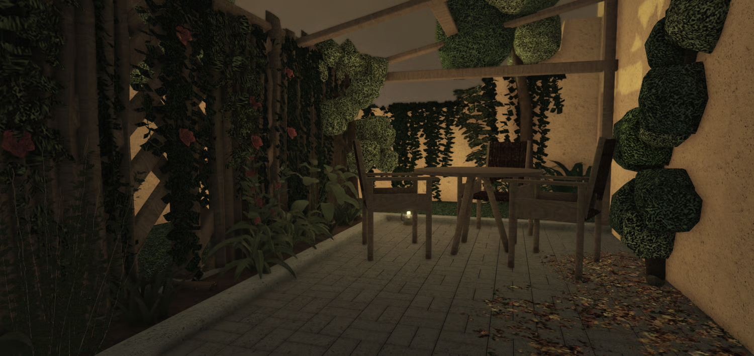 Furnished Venetian house interior