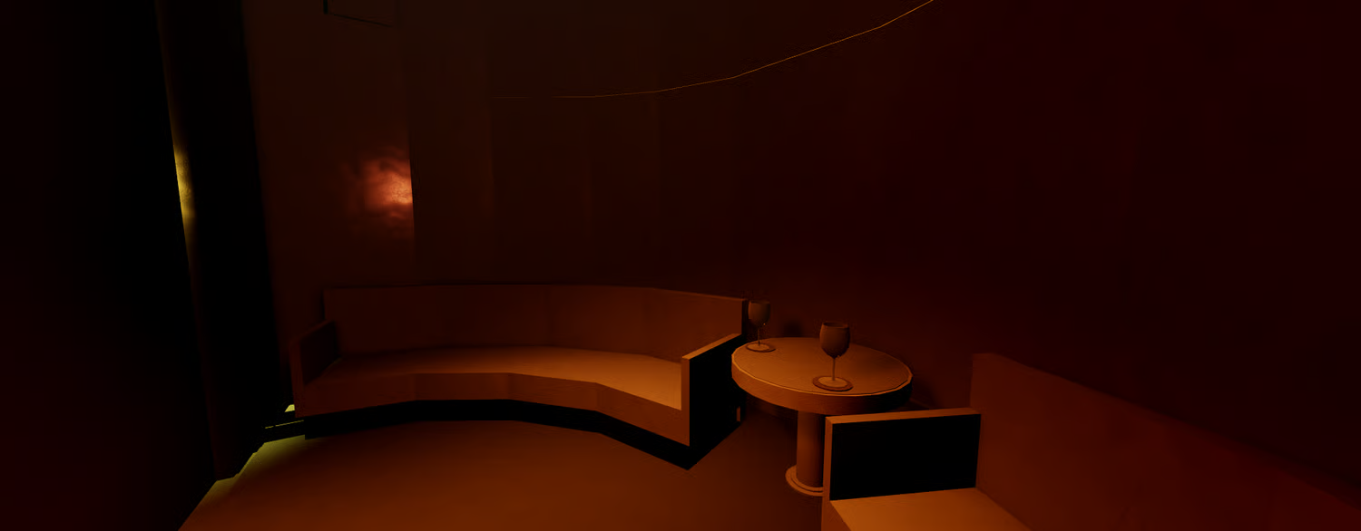 VIP area inside Mexican bar