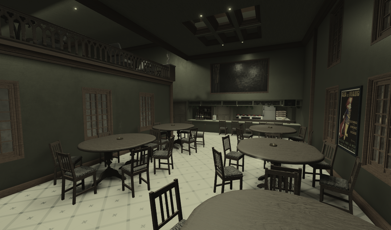 Roblox pizzeria office and meeting room