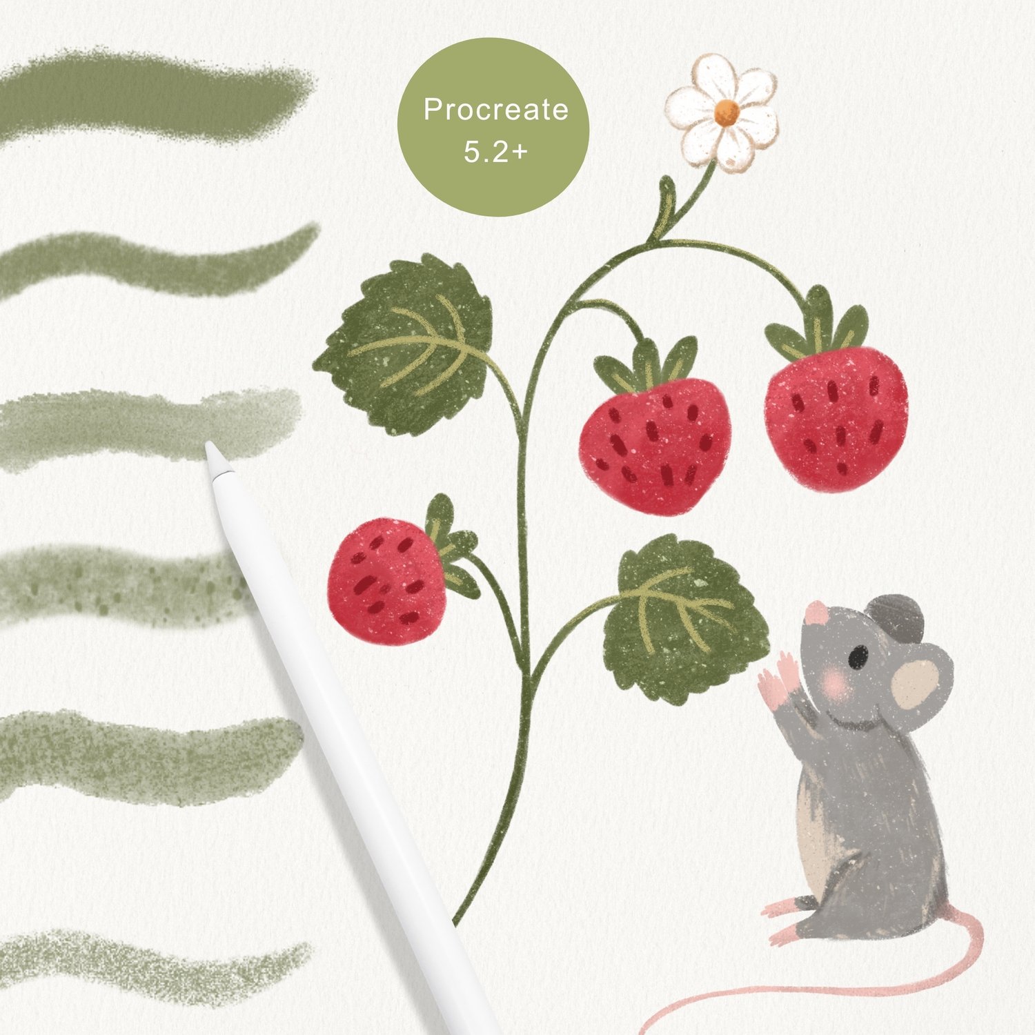 Procreate brushes for children’s book illustration, storytelling art and playful digital drawing