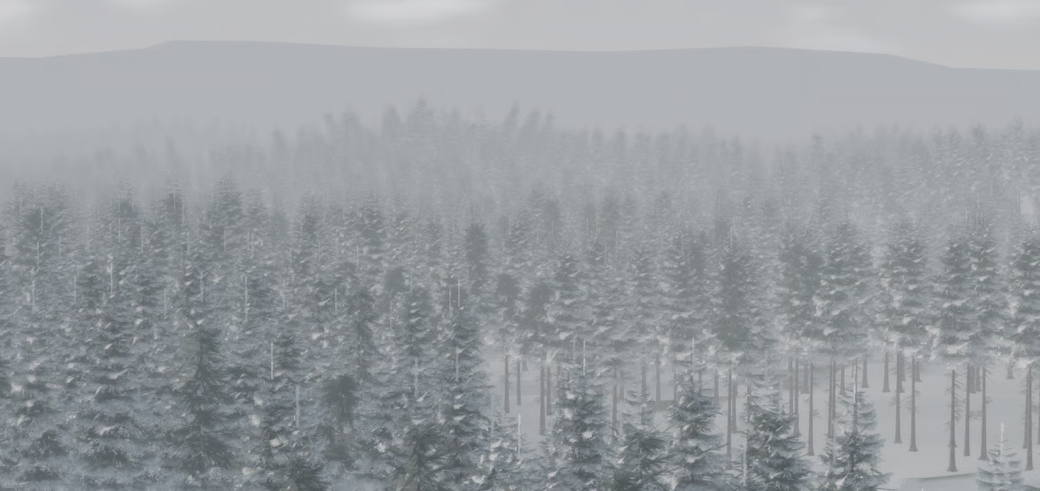 Huge Soviet winter driving map with snowy roads and forests