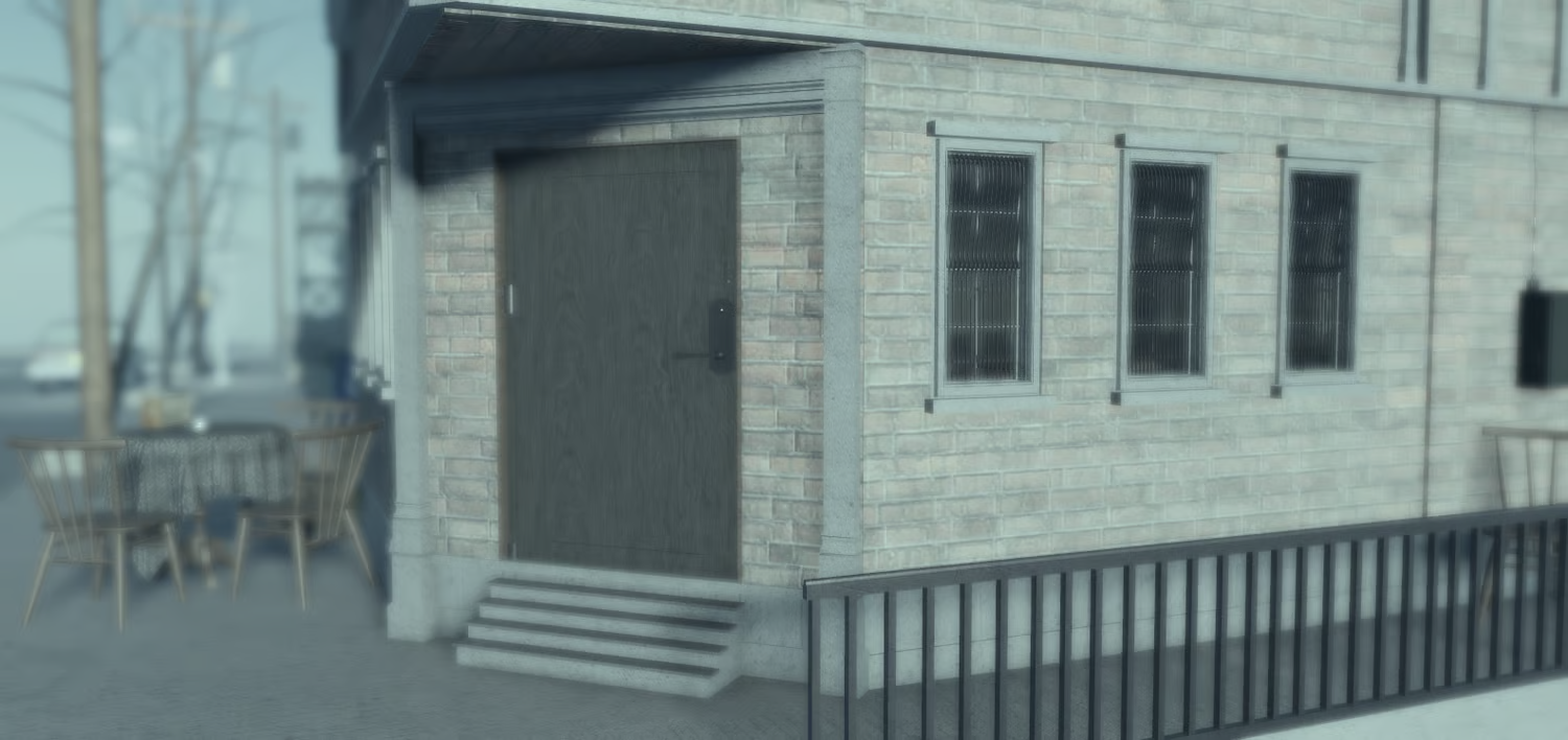 Roblox employee room with armchairs CRT television and documents