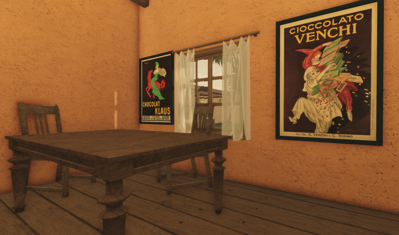 Villa garden seating area with plants and cacti