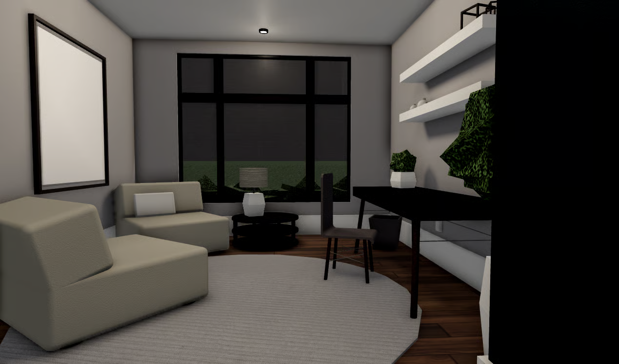 Modern mansion home office