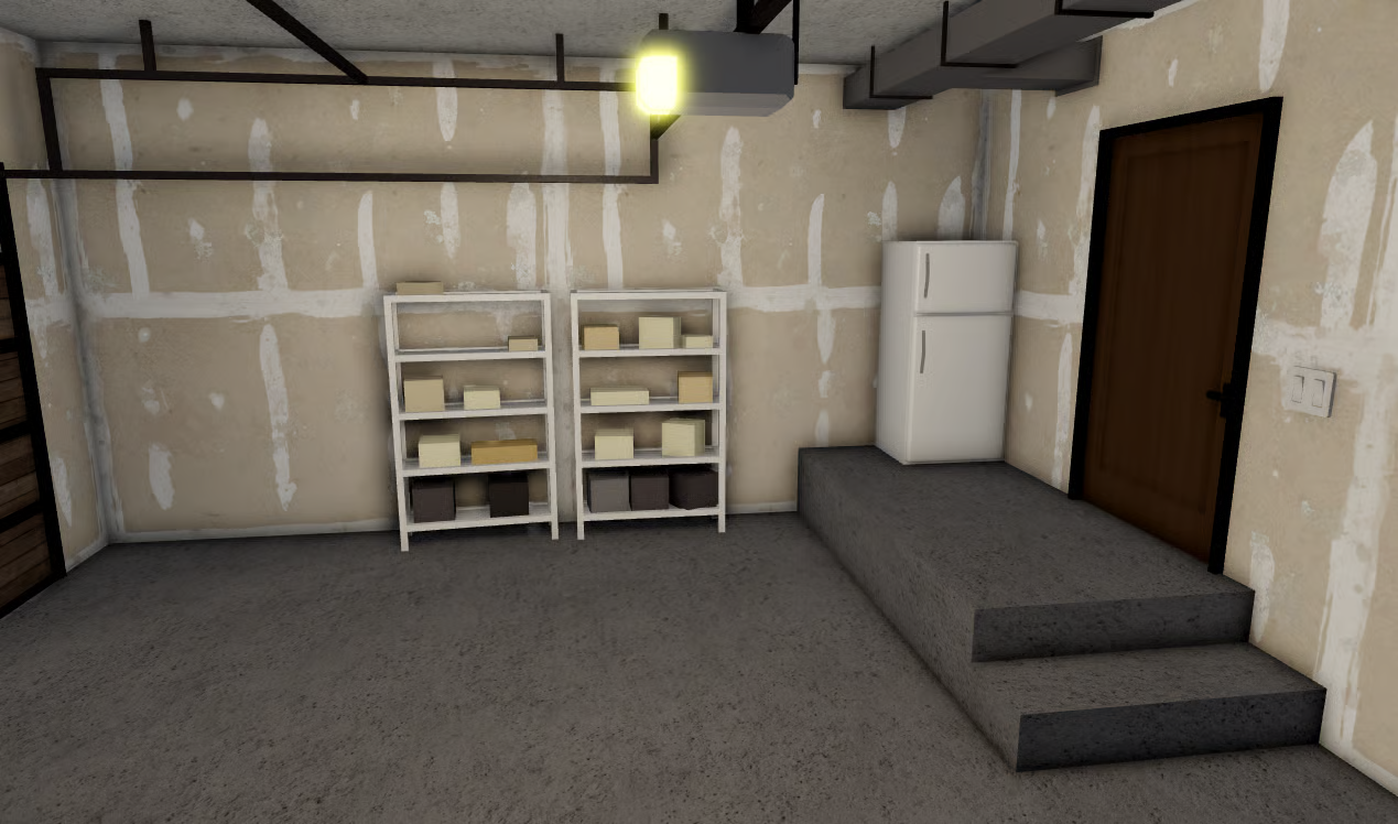 Mansion garage and storage area
